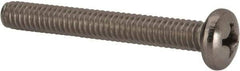 Value Collection - 1/4-20 UNC, 2" Length Under Head Phillips Drive Machine Screw - Pan Head, Grade 316 Stainless Steel, Uncoated, Without Washer - Eagle Tool & Supply