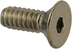 Value Collection - #4-40 UNC Hex Socket Drive, 82° Flat Screw - Grade 316 Stainless Steel, 5/16" OAL - Eagle Tool & Supply