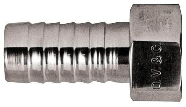 Dixon Valve & Coupling - 1-1/2" Stainless Steel Suction Female Coupling withNut - Short Shank - Eagle Tool & Supply