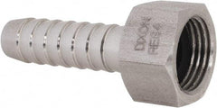 Dixon Valve & Coupling - 1/2" Stainless Steel Suction Female Coupling withNut - Short Shank - Eagle Tool & Supply
