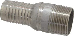 Dixon Valve & Coupling - 1-1/4" Pipe ID, Threaded Combination Nipple for Hoses - Male NPT, 316 Stainless Steel - Eagle Tool & Supply