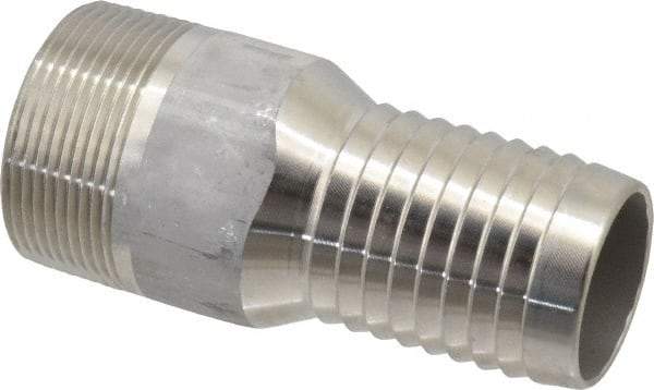 Dixon Valve & Coupling - 1-1/2" Pipe ID, Threaded Combination Nipple for Hoses - Male NPT, 316 Stainless Steel - Eagle Tool & Supply