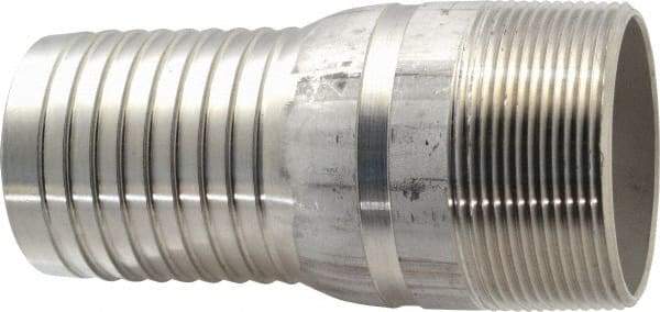 Dixon Valve & Coupling - 2" Pipe ID, Threaded Combination Nipple for Hoses - Male NPT, 316 Stainless Steel - Eagle Tool & Supply