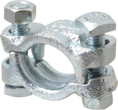 Dixon Valve & Coupling - 1-1/8 to 1-3/16" OD, Double Bolt Iron Clamp - Plated Malleable Iron - Eagle Tool & Supply