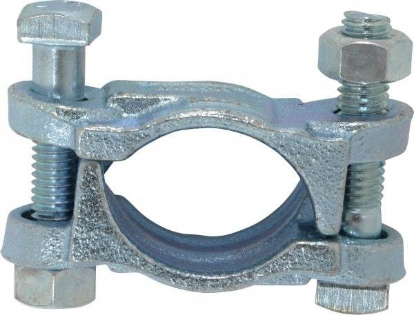 Dixon Valve & Coupling - 1-5/8 to 1-13/16" OD, Double Bolt Iron Clamp - Plated Malleable Iron - Eagle Tool & Supply