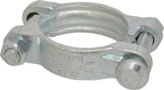 Dixon Valve & Coupling - 2-5/16 to 2-5/8" OD, Double Bolt Iron Clamp - Plated Malleable Iron - Eagle Tool & Supply