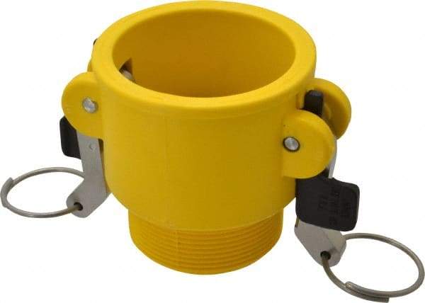 NewAge Industries - 2" Nylon Cam & Groove Suction & Discharge Hose Female Coupler Male NPT Thread - Part B, 2" Thread, 150 Max psi - Eagle Tool & Supply