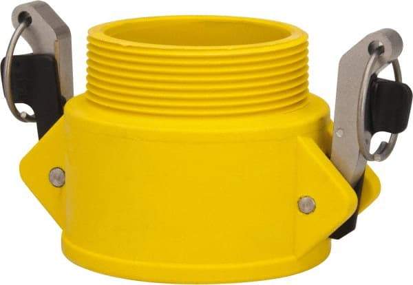 NewAge Industries - 3" Nylon Cam & Groove Suction & Discharge Hose Female Coupler Male NPT Thread - Part B, 3" Thread, 125 Max psi - Eagle Tool & Supply