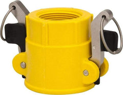 NewAge Industries - 1-1/2" Nylon Cam & Groove Suction & Discharge Hose Female Coupler Female NPT Thread - Part D, 1-1/2" Thread, 150 Max psi - Eagle Tool & Supply