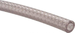 Made in USA - 1/4" ID x 7/16" OD, 0.102" Wall Thickness, Cut to Length (100' Standard Length) PVC Tube - Clear, 300 Max psi, 80 Shore A Hardness - Eagle Tool & Supply