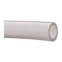 Made in USA - 1" ID x 1-3/8" OD, 3/16" Wall Thickness, Cut to Length (100' Standard Length) PVC Tube - Clear, 110 Max psi, 80 Shore A Hardness - Eagle Tool & Supply