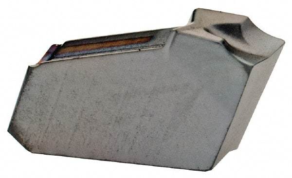 Iscar - GFL J IC328 Grade, 0.1181" Cutting Width, Carbide Cutoff Insert - 6° Left Hand Lead Angle, 0.0098" Cnr Rad, TiCN Coated, Single End - Eagle Tool & Supply