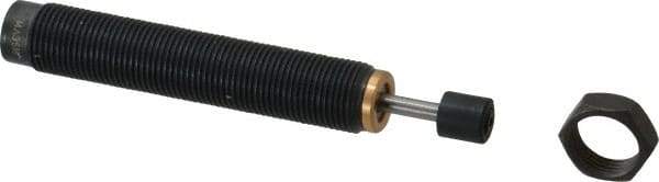 Parker - M12x1 Thread, 0.13 Rod Diam, 0.4 Stroke Length, Male Button Shock - 0.42 Shock Outside Diam, 3.31 OAL - Eagle Tool & Supply