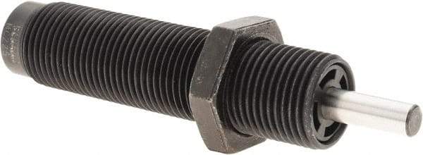 Parker - 3/4-16 Thread, 1/4 Rod Diam, 1/2 Stroke Length, Male Button Shock - 0.66 Shock Outside Diam, 3.81 OAL - Eagle Tool & Supply