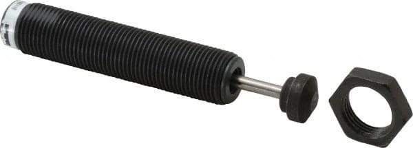 Parker - 3/4-16 Thread, 0.19 Rod Diam, 0.59 Stroke Length, Male Button Shock - 0.66 Shock Outside Diam, 4.62 OAL - Eagle Tool & Supply