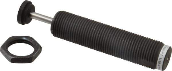 Parker - 1-12 Thread, 1/4 Rod Diam, 0.91 Stroke Length, Male Button Shock - 0.87 Shock Outside Diam, 5.62 OAL - Eagle Tool & Supply
