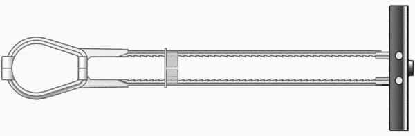 Powers Fasteners - 1/2" Screw, 1/2" Diam, 4" Long, 2-1/2" Thick, Strap Toggle Drywall & Hollow Wall Anchor - 3/4" Drill, Plastic, Grade 5, Use in Drywall - Eagle Tool & Supply