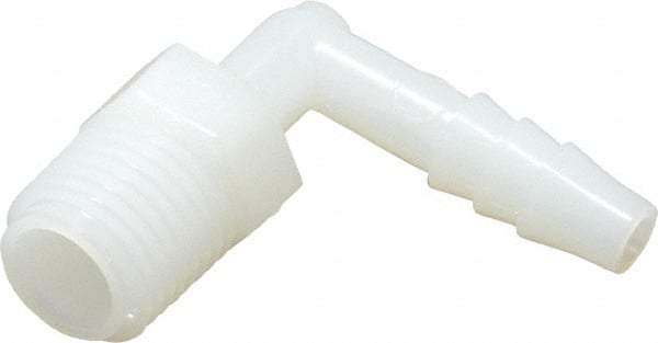 NewAge Industries - 1/4" Barb, 1/4 NPT, Multiple Barbed Tube Elbow - Nylon, Male - Eagle Tool & Supply