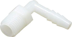 NewAge Industries - 1/4" Barb, 1/4 NPT, Multiple Barbed Tube Elbow - Nylon, Male - Eagle Tool & Supply