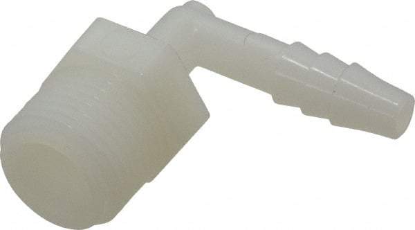 NewAge Industries - 1/4" Barb, 3/8 NPT, Multiple Barbed Tube Elbow - Nylon, Male - Eagle Tool & Supply