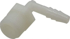 NewAge Industries - 1/4" Barb, 3/8 NPT, Multiple Barbed Tube Elbow - Nylon, Male - Eagle Tool & Supply