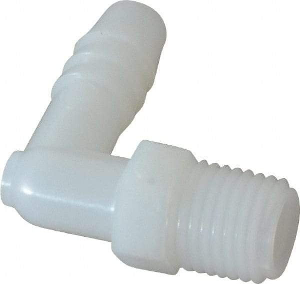 NewAge Industries - 3/8" Barb, 1/4 NPT, Multiple Barbed Tube Elbow - Nylon, Male - Eagle Tool & Supply