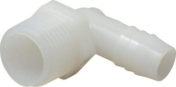 NewAge Industries - 1/2" Barb, 1/2 NPT, Multiple Barbed Tube Elbow - Nylon, Male - Eagle Tool & Supply