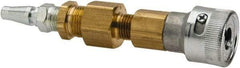 North - 2" Long, 1/2" Internal Diam, Coupler for SAR Systems - Gold & Silver, Compatible with CF2000 Series - Eagle Tool & Supply