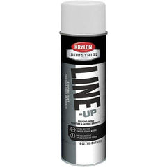 Krylon - 18 fl oz White Striping Paint - 234 to 332 Sq Ft/Gal Coverage, Solvent-Based Formula - Eagle Tool & Supply