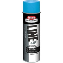 Krylon - 18 fl oz Blue Striping Paint - 234 to 332 Sq Ft/Gal Coverage, Solvent-Based Formula - Eagle Tool & Supply