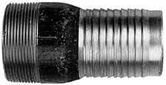 Campbell Fittings - 5" Pipe ID, Threaded Combination Nipple for Hoses - Stainless Steel - Eagle Tool & Supply