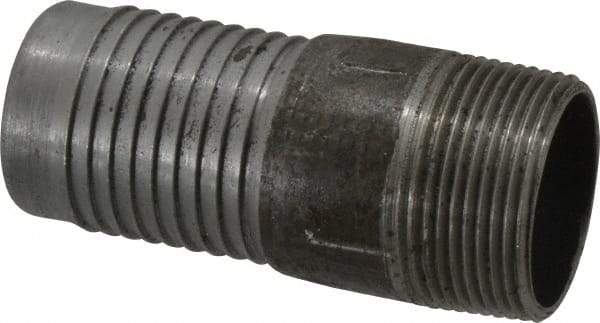 Campbell Fittings - 1-1/2" Pipe ID, Expander Combination Nipple for Hoses - 1-1/4 Male NPT, Steel - Eagle Tool & Supply