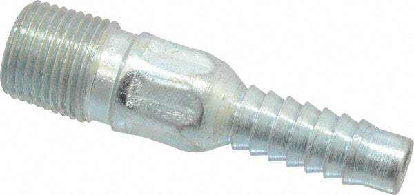 Campbell Fittings - 1/2" Pipe ID, Threaded Combination Nipple for Hoses - Plated Steel - Eagle Tool & Supply