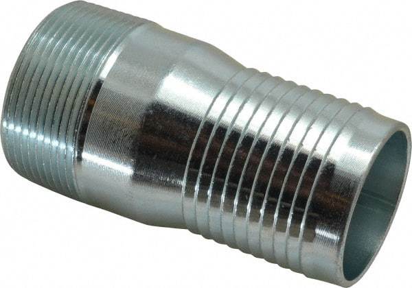 Campbell Fittings - 2-1/2" Pipe ID, Threaded Combination Nipple for Hoses - Plated Steel - Eagle Tool & Supply