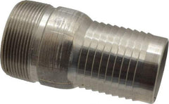 Campbell Fittings - 2" Pipe ID, Threaded Combination Nipple for Hoses - Stainless Steel - Eagle Tool & Supply