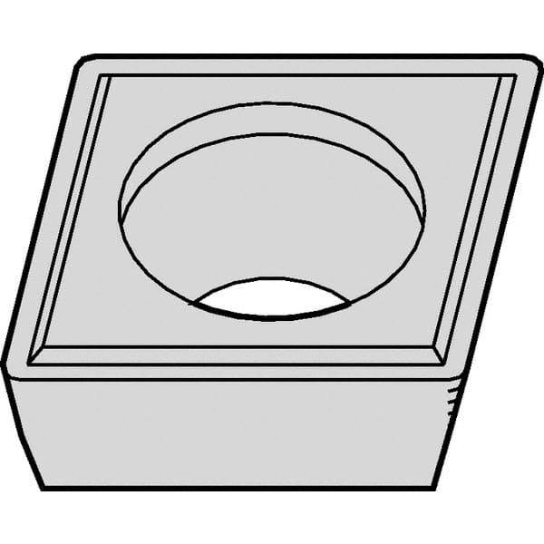 Kennametal - CPGM32.52 NONE Grade KCP25B Carbide Turning Insert - TiOCN Finish, 80° Diamond, 3/8" Inscr Circle, 5/32" Thick, 1/32" Corner Radius - Eagle Tool & Supply