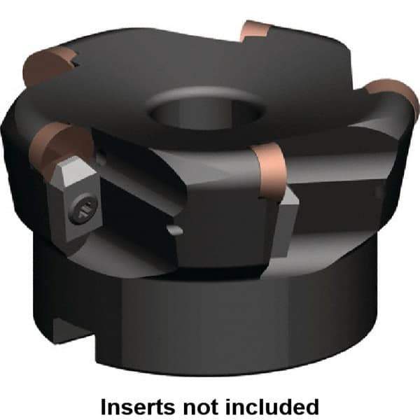 Kennametal - 80mm Cut Diam, 6.33mm Max Depth, 27mm Arbor Hole, 5 Inserts, RP.N 1204... Insert Style, Indexable Copy Face Mill - KSSR Cutter Style, 12,900 Max RPM, 50mm High, Through Coolant, Series KSSR-RP - Eagle Tool & Supply