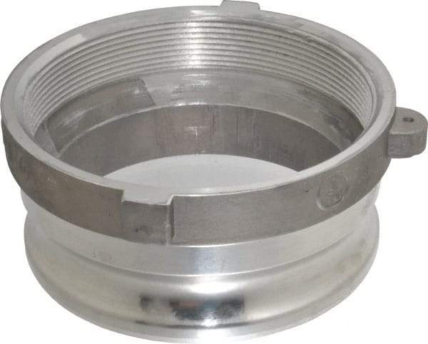 EVER-TITE Coupling Products - 6" Aluminum Cam & Groove Suction & Discharge Hose Male Adapter Female NPT Thread - Part A, 6" Thread, 75 Max psi - Eagle Tool & Supply
