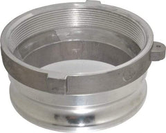 EVER-TITE Coupling Products - 6" Aluminum Cam & Groove Suction & Discharge Hose Male Adapter Female NPT Thread - Part A, 6" Thread, 75 Max psi - Eagle Tool & Supply
