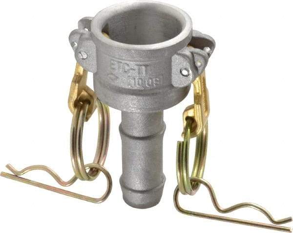 EVER-TITE Coupling Products - 3/4" Aluminum Cam & Groove Suction & Discharge Hose Female Coupler Hose Shank - Part C, 250 Max psi - Eagle Tool & Supply