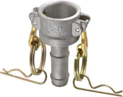 EVER-TITE Coupling Products - 3/4" Aluminum Cam & Groove Suction & Discharge Hose Female Coupler Hose Shank - Part C, 250 Max psi - Eagle Tool & Supply