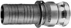 EVER-TITE Coupling Products - 5" Aluminum Cam & Groove Suction & Discharge Hose Male Adapter Hose Shank - Part E, 75 Max psi - Eagle Tool & Supply