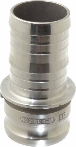 EVER-TITE Coupling Products - 3" Aluminum Cam & Groove Suction & Discharge Hose Male Adapter Hose Shank - Part E, 125 Max psi - Eagle Tool & Supply