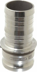 EVER-TITE Coupling Products - 3" Aluminum Cam & Groove Suction & Discharge Hose Male Adapter Hose Shank - Part E, 125 Max psi - Eagle Tool & Supply