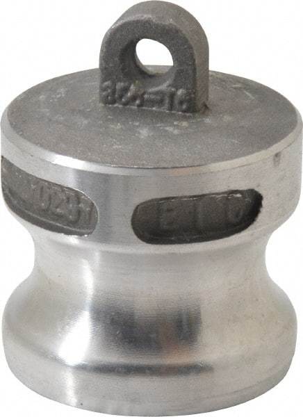 EVER-TITE Coupling Products - 1-1/4" Aluminum Cam & Groove Suction & Discharge Hose Dust Plug For Use with Couplers - Part DP, 250 Max psi - Eagle Tool & Supply