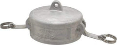 EVER-TITE Coupling Products - 4" Aluminum Cam & Groove Suction & Discharge Hose Dust Cap For Use with Adapters - Part DC, 100 Max psi - Eagle Tool & Supply