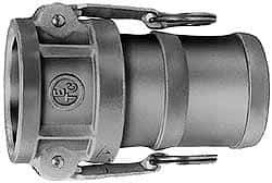 EVER-TITE Coupling Products - 3" Brass Cam & Groove Suction & Discharge Hose Female Coupler Hose Shank - Part C, 250 Max psi - Eagle Tool & Supply