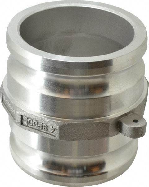 EVER-TITE Coupling Products - 4" Aluminum Cam & Groove Suction & Discharge Hose Spool Adapter - 4" Thread, 100 Max psi - Eagle Tool & Supply