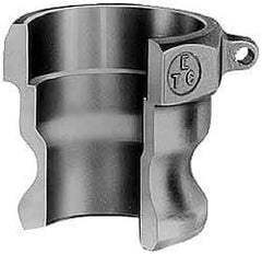 EVER-TITE Coupling Products - 5" Aluminum Cam & Groove Suction & Discharge Hose Male Adapter Female NPT Thread - Part A, 5" Butt Weld Thread, 75 Max psi - Eagle Tool & Supply