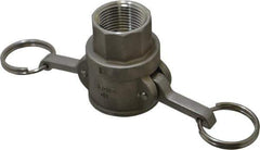 EVER-TITE Coupling Products - 1" Stainless Steel Cam & Groove Suction & Discharge Hose Female Coupler Female NPT Thread - Part D, 1" Thread, 250 Max psi - Eagle Tool & Supply